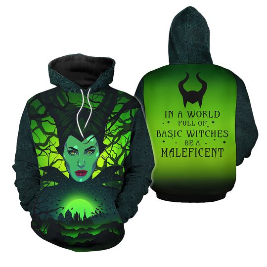 Disney Maleficent Green 3D Hoodie