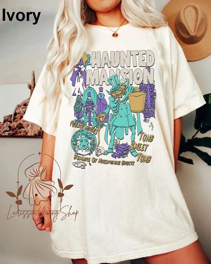 Haunted Mansion Shirt, Vintage Disney Halloween  Shirt, Hitchhiking Ghosts T Shirt