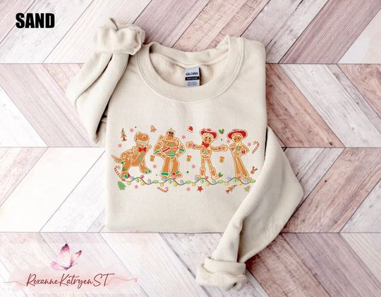 Toy Story Gingerbread Sweatshirt, Gingerbread Disney Sweatshirt