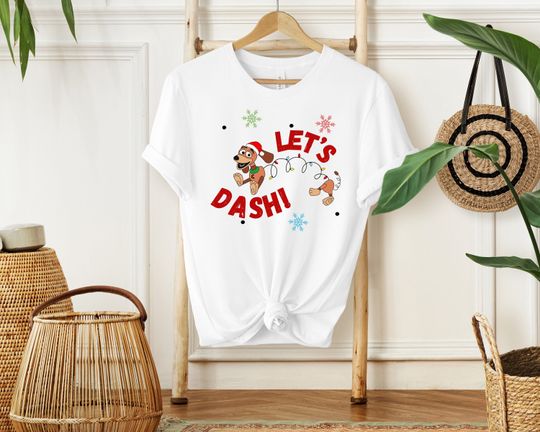 Lets Dash Slinky Dog Christmas Shirt, Toy Story Disney X-mas T Shirt
