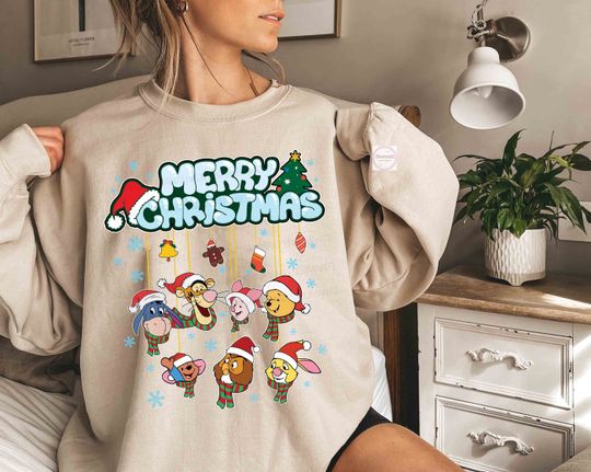Disney Pooh And Friends Very Merry Christmas Party 2023 Sweatshirt