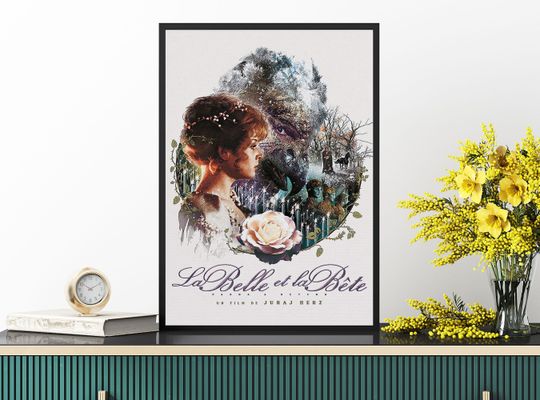Vintage Disneyland Beauty And The Beast Attraction Poster