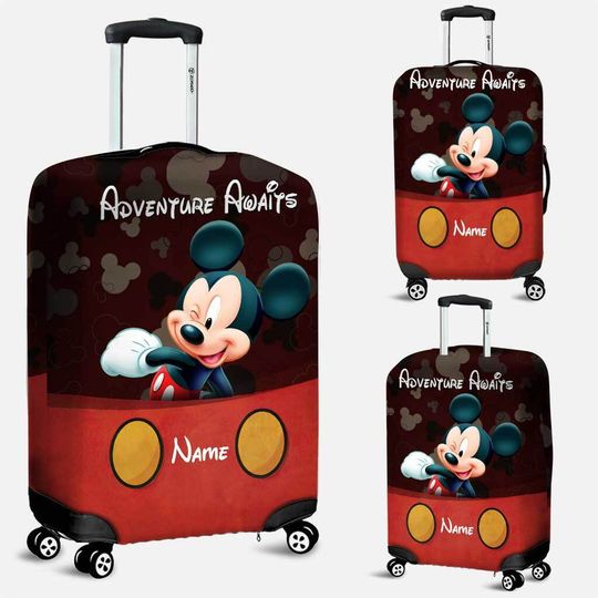 Personalized Mickey Mouse Disney Luggage Cover
