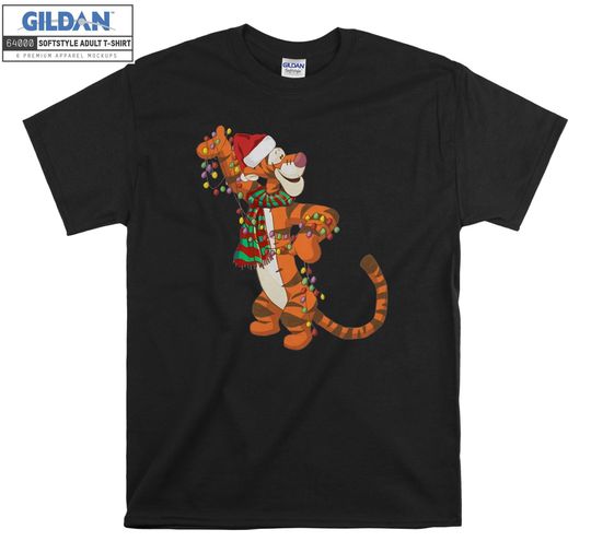 Discover Disney Tigger Santa Hat Christmas T-shirt