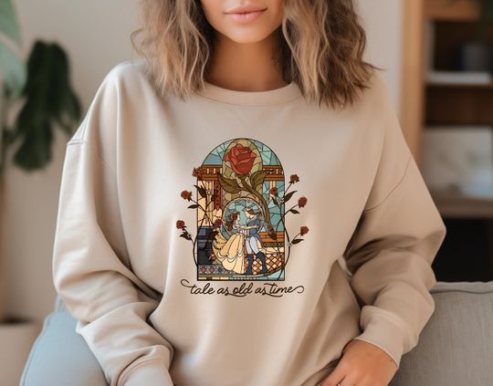 Disney Tale as Old as Time Shirt, Disney Belle Sweatshirt