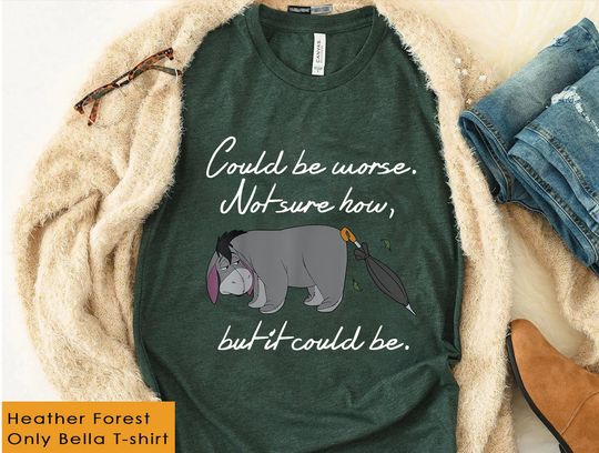 Disney Winnie The Pooh Eeyore Could be Worse T-Shirt, Disney Family Matching Shirt