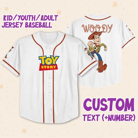 Discover Toy Story Woody Sheriff Disney Baseball Jersey