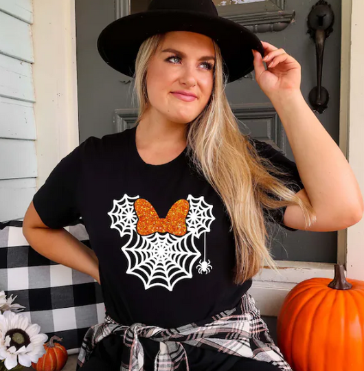 Minnie Mouse Spider Web, Disney Halloween Shirt, Disney Shirt