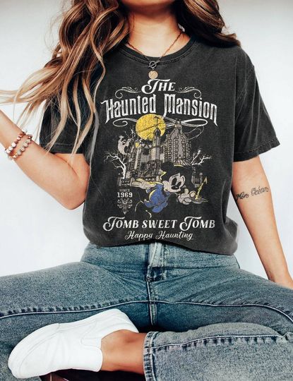 Halloween Disney Haunted Mansion Unisex T-Shirt S-5XL