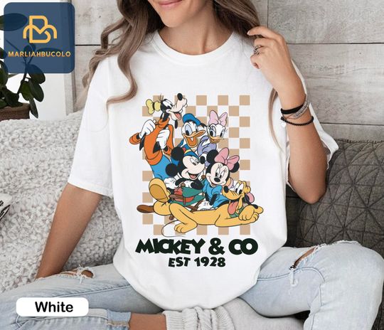 Discover Retro Mickey & Co Est 1928 Shirt, Retro Vintage Disney Shirt