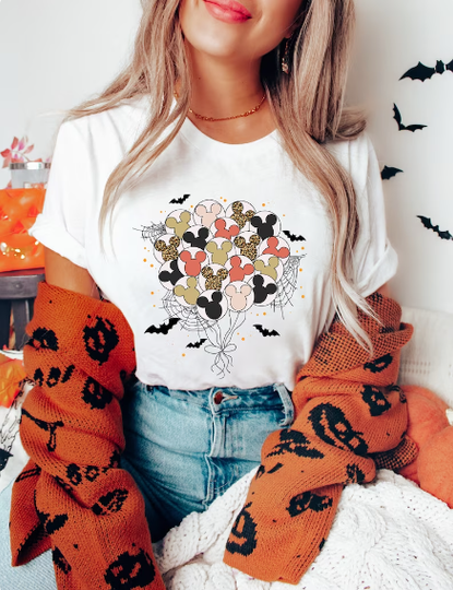 Discover Disney Balloons Halloween Shirt, Mickey Halloween Balloons Shirt