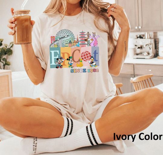Retro Mickey And Friends Epcot Shirt, Disney Epcot World Tour