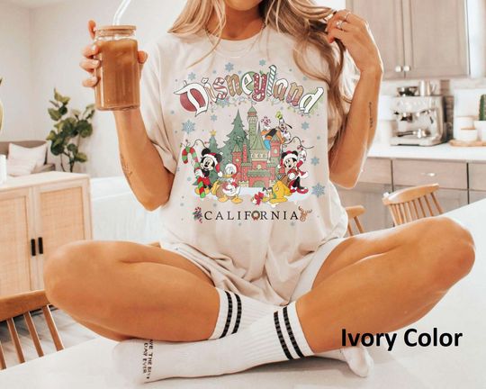 Disneyland Christmas  Color Shirt, Mickey and Friends Christmas Shirt