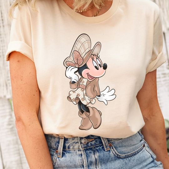 Minnie Fashion Tshirt, Cute Minnie T-shirt, Cute Disney Tee, Disney Fashion Shirt, For Women Tee, Minnie Mouse Graphic Tee,