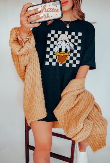 Donald Duck shirt - Donald Duck Checkered - Disney Checkered