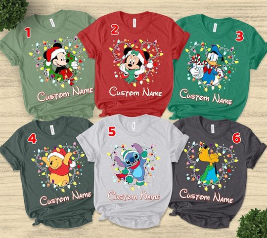 Mickey and Friends Christmas Shirt, Disney Christmas Shirt