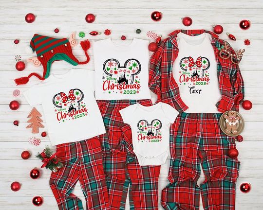 Discover Disney Christmas 2023 Shirt, Disney Christmas Family Tshirt