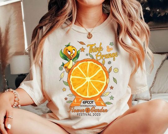 Disney Orange Bird Epcot Shirt, Disney Epcot International Flower