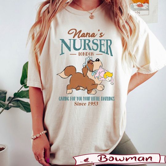 Vintage Disney Peter Pan  Shirt, Nana's Nursery