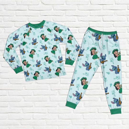 Discover Stitch Pajamas Set, Christmas Gift, Disney Movie Pajamas