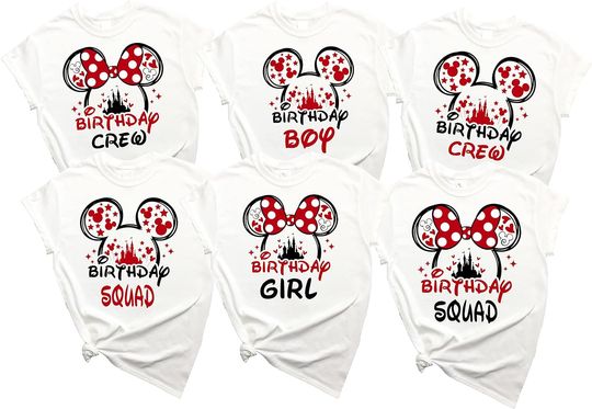 Disney Birthday Crew, Birthday Squad, Birthday Boy, Birthday Girl Shirt