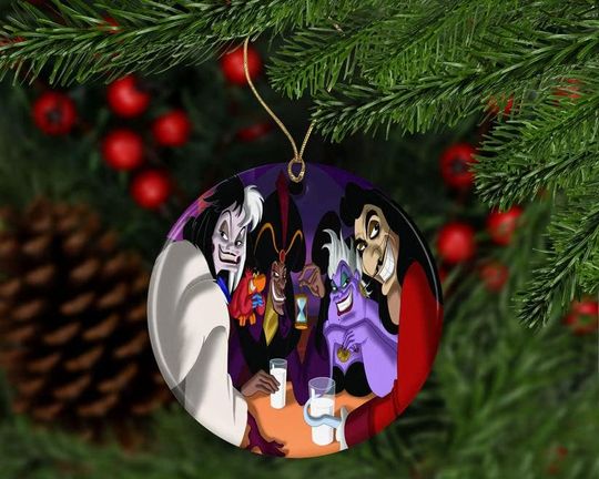 Disney Villains Witches Christmas Ornaments - Disney Villains Ceramic Ornament