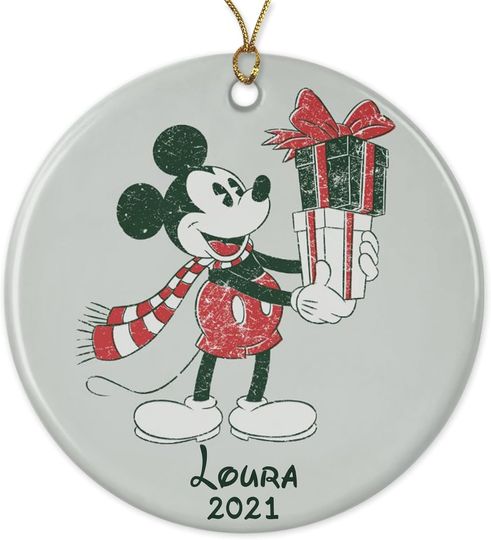 ATShop Disney Yuletide Joy Merry Christmas Mickey 2022 Ornament