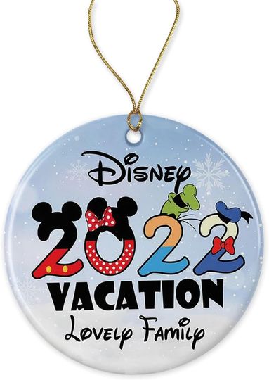 Disney Vacation Lovely Family 2022 Ornament - Disneyland 2022 Ornament