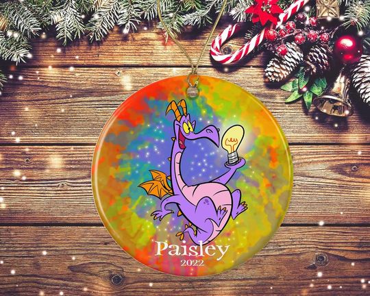 Personalized Figment Ornament 2022, Figment Christmas 2022, Disney Figment