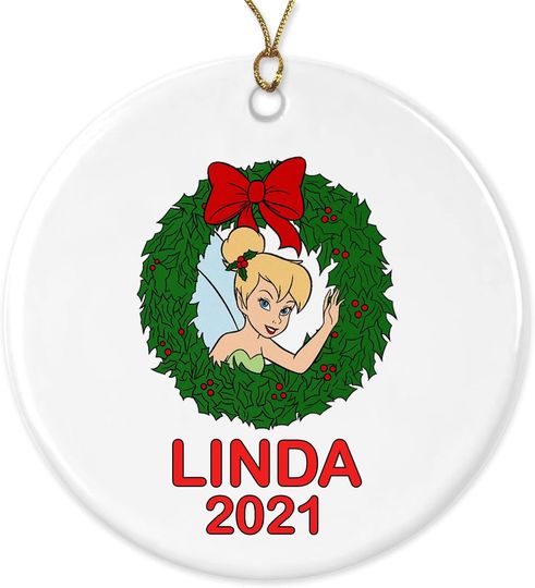 Tinker Bell Disney 2022 Ornament - Personalized Princes Disney Christmas Ornament 2022