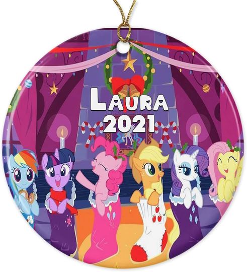 Disney My Little Pony Santa 2022 Christmas Ornament - Personalized Name Christmas Ornament 2022