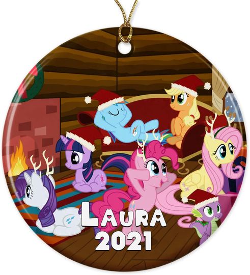 Disney My Little Pony Santa 2022 Christmas Ornament - Personalized Name Christmas Ornament 2022