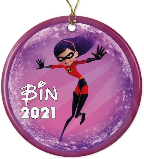 Disney Violet Parr Incredibles 2022 Christmas Ornament - Personalized Name Christmas Ornament 2022