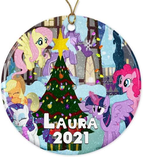 Disney My Little Pony Santa 2022 Christmas Ornament - Personalized Name Christmas Ornament 2022