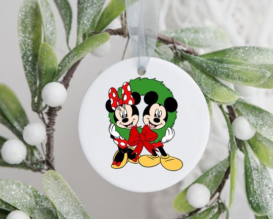 Discover Disney Christmas Ornament, Mickey And Minnie Ornament, Disneyland Ornament