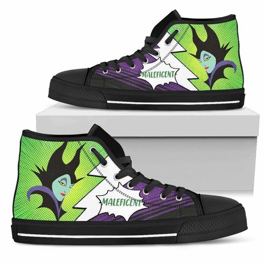 Maleficent Disney High Top Sneakers
