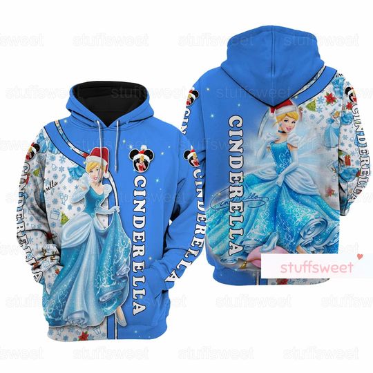 Christmas Cinde Hoodie, Cinde Christmas, Disney Princess Hoodie