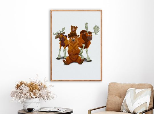 Disney Brother Bear Movie Premium Matte Vertical Poster
