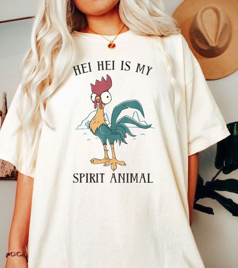 Disney Moana Hei Hei Is My Spirit Animal Portrait T-Shirt