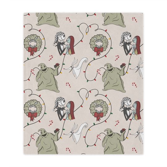Disney Christmas Throw Blanket, Nightmare Before Christmas Blanket