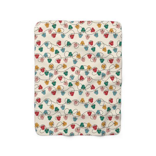 Disney Christmas Throw Blanket, Disney Blanket, Mickey Lights Blanket