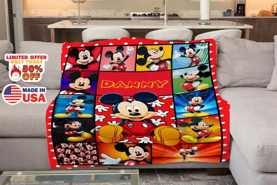 Mickey Mouse | Mickey Mouse Blanket | Mickey Mouse Birthday Gifts | Disney Christmas Gift C-17042336