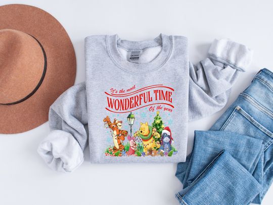 Winnie The Pooh Christmas Sweatshirt, Disney Shirt
