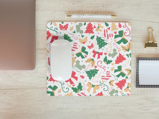 Disney Christmas Mouse Pad, Mickey Mouse Pad, Minnie Mouse Pad