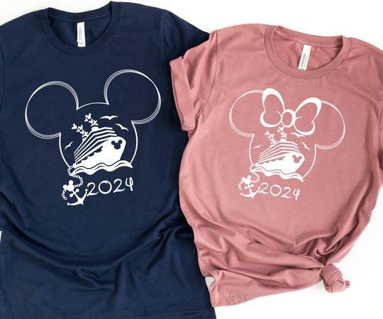 2024 Disney Cruise Shirts, Minnie & Mickey Matching Family Disney Shirts