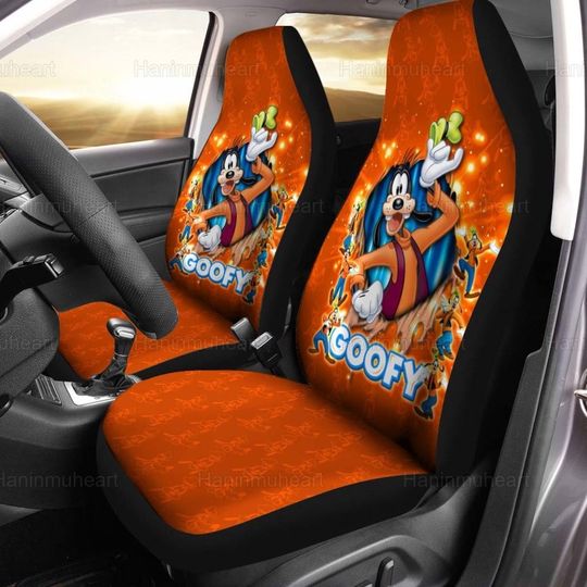 Goofy Car Seat Cover, Goofy Dog Car Seat Cover, Disney Goofy Cartoon