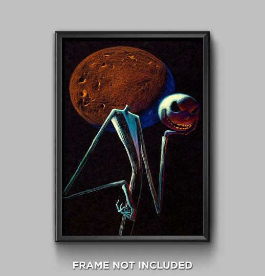 Pastel Goth Jack Skellington Disney Nightmare Before Christmas Poster