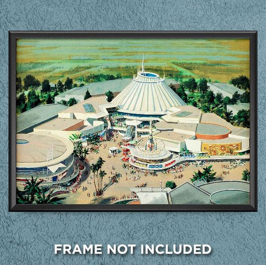 Disneyland Tomorrowland Concept Premium Matte Vertical Poster