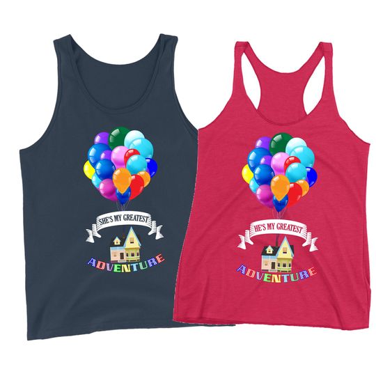 Carl and Ellie Shirt, Our Adventure Begins, Disney Couple Shirt, Disney Moon Shirt,Honeymoon Shirts,Pixar Shirt, Carl Shirt,Ellie Shirt