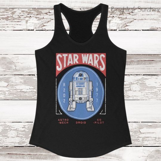 R2D2 Tank Top,R2D2 Shirt,Retro Star Wars,Star Wars Droid Shirt,Disney Tank Top,Disney Star Wars Shirt,Retro Star Wars TankTop,VacationShirt